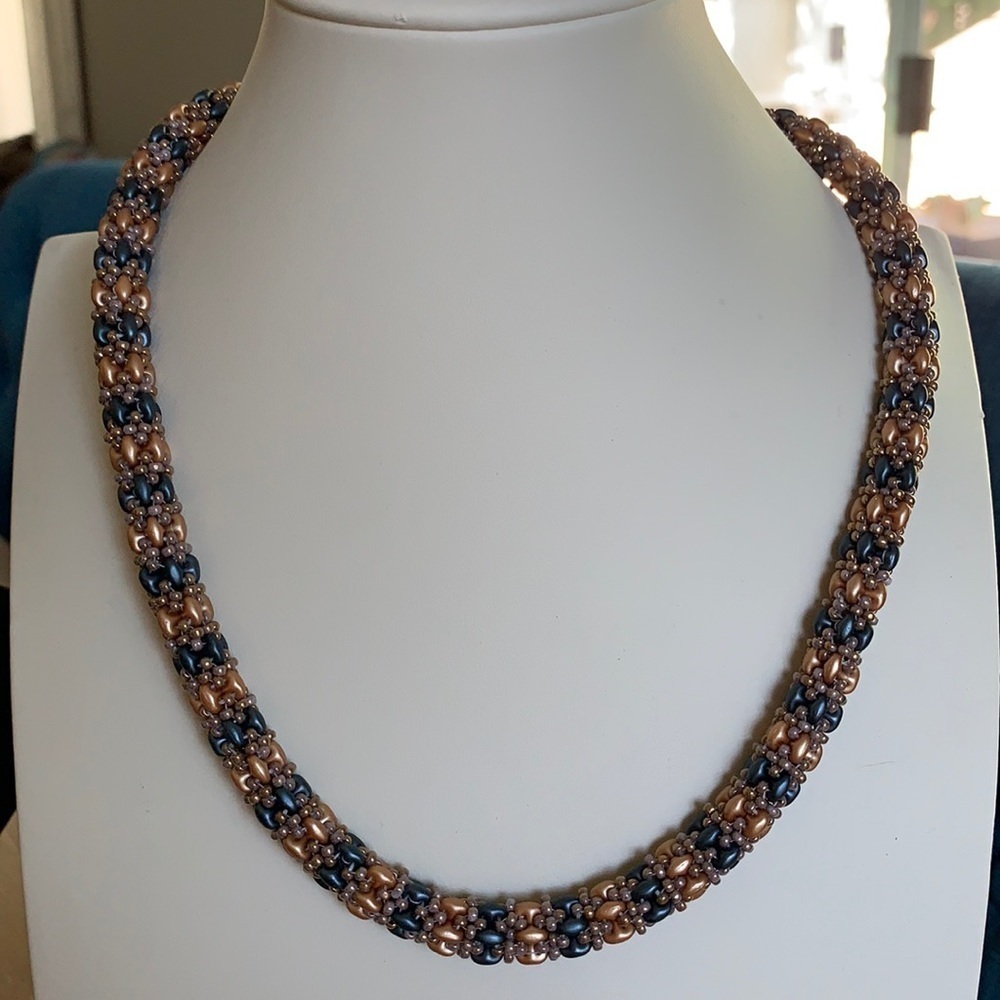 Beaded necklace, 20 inch length. Hand crafted